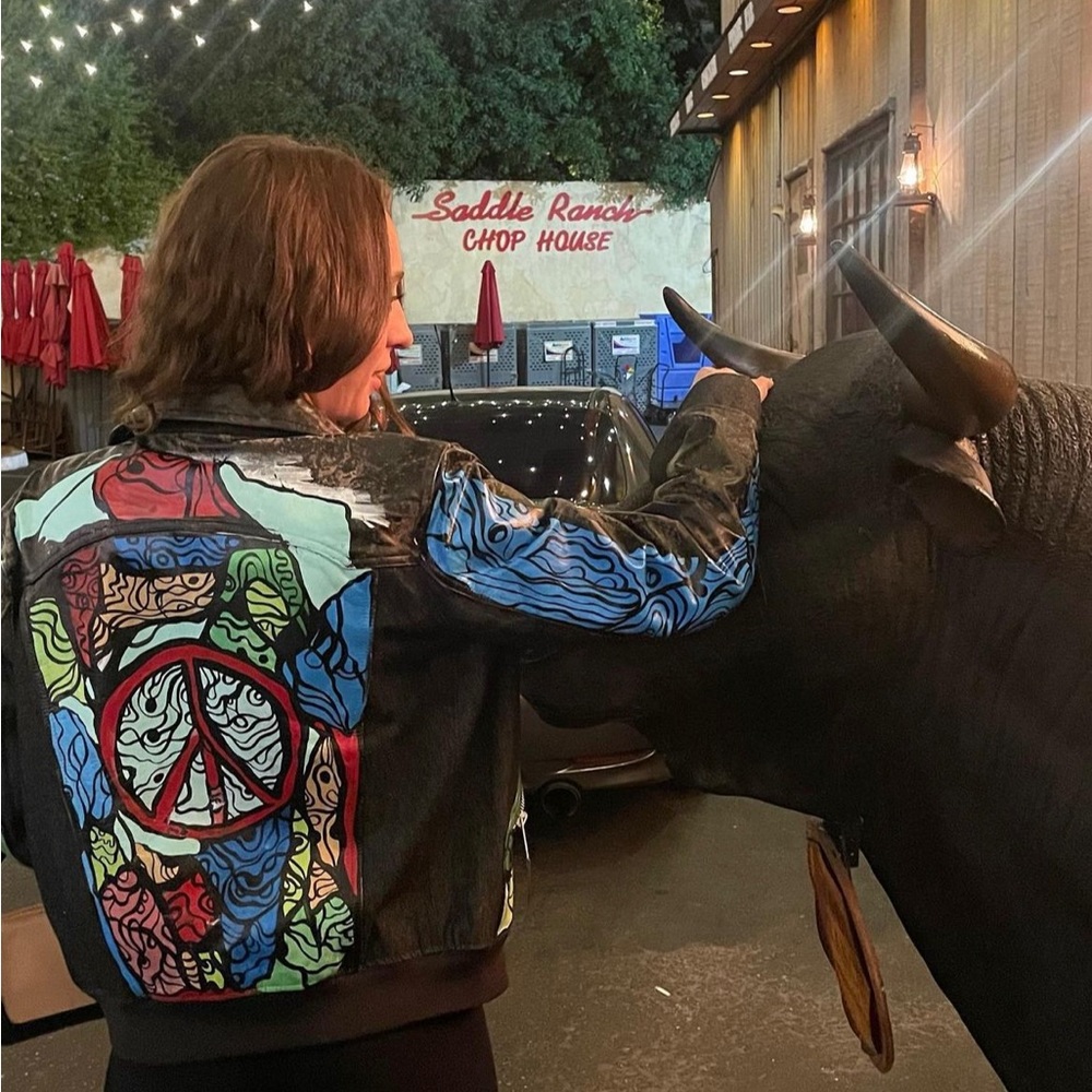 Hand painted custom jacket